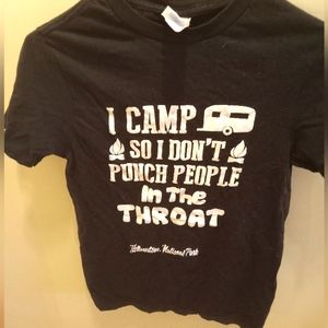 Camping gag graphic Tee